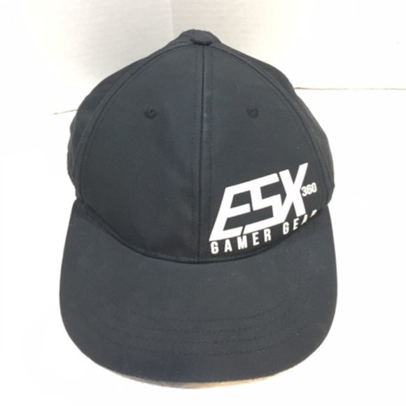ESX 360 Esports Pro-Wear Gamer Gear Adjustable Hat Cap Black Youth One Size - Picture 2 of 7